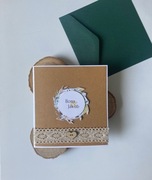 Pamiątka ślubna boho, personalizowana.