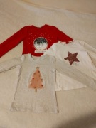 Bluza 3szt. Świąteczne r.128-134