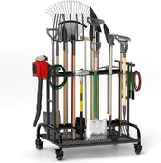 Wielofunkcyjny Uchwyt na Narzędzia Ogrodowe z Rolkami 