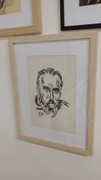 Marszałek J. Piłsudski - linoryt aut. Głowackiego