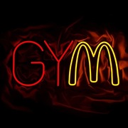 NEON GYM SIŁOWNIA MCDONALDS dekoracja lampa