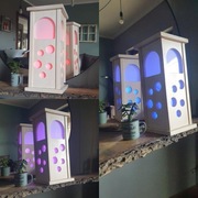 Lampka drewniana,nocna,kolorowa,led