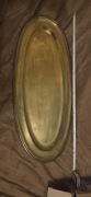 Potężna Patera Mosiężna 75 cm | Vintage / Loft | 1,67 kg!