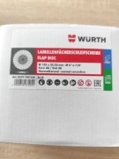 Wurth Tarcza Szlifierska Do Stali Inox Lamelowa D125-G40 8x10szt=80sztuk  