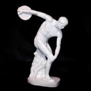 DISCOBOLUS figurka w kolorze białym (PLA) - DRUK3D