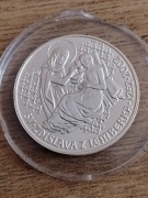 200 koron Czechy 2002, św. Zdzisława z Lemberka, srebro, Ag 
