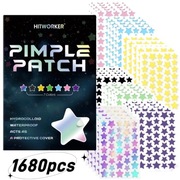 1680x Plastry na pryszcze – gwiazdki kolory, gradienty, mix rozmiarów