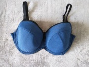 Biustonosz Vena usztywniany full cup granatowy 85F