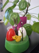 Ozdoba wielkanocna PRL, pojemnik na sól i pieprz