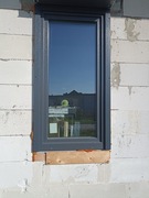 Okno bez rolety antracyt 