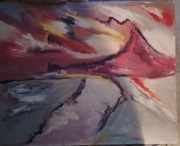 Obraz olejny na płótnie 40 50 abstrakcja