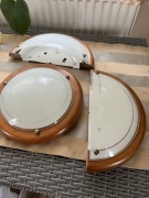 Zestaw  3 lamp-plafon i 2 kinkiety