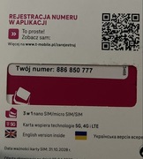 Srebrny numer T-Mobile 886 850 777