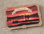 Magnes na lodówkę Mikołajki. Mazury. Jeziora.