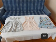zestaw sukienek w rozmiarze od 74 do 92 coccodrillo i h&m