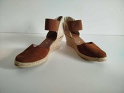Espadryle zamszowe Connected na koturnie rozm. 38