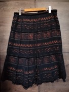 Niepowtarzalna spódnica z klinów boho etno folk rozmiar L małe XL ( opis )