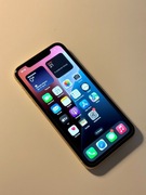 iPhone XR 64GB Żółty – 87% bateria, szkło ochronne, mała wada