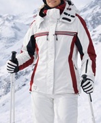 Kurtka narciarska zimowa Dainese biała z kapturem Gore-Tex w góry