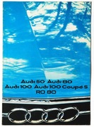Folder reklamowy audi 50 80 100 coupe ro 80 prospekt