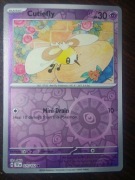 REVERSE HOLO Cutiefly 075/162 Karta POKEMON TCG S&V Temporal Forces