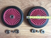 Zestaw kółek (2szt) 125mm do hulajnogi + NOWE łożyska ABEC-7