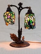 Lampa Witrażowa 2klosze 