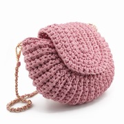 Elegancka Ręcznie Robiona Torebka | Pudrowy Róż