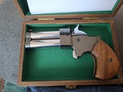 Pistolet czarnoprochowy Derringer.45 2,5" INOX lufa kurek spust+kabura NOWY