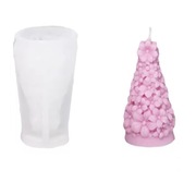 CHOINKA KWIATOWA forma silikonowa 10.8*6 do odlewów Świec Mydła Gipsu 