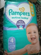 Pampers Active baby 4 (9-14 kg) 132 sztuki 