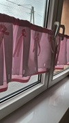 Komplet; dwie różowezazdrostki bawełniane 