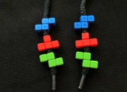 Stoper do Sznurka w bluzie ozdobne Tetris 6 Sztuk