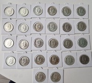 Zestaw srebrnych monet half dollar USA ok 299g Ag400