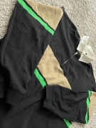 H&M Oversize Sweter Rugby Polo Longsleeve Paski Y2K rozmiar S