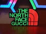 Lampka LED dekoracyjna – THE NORTH FACE GUCCI – podświetlana 3D