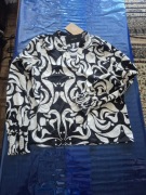 Bluzka Vero Moda M – czarno-biała, elegancka, wzorzysta, nowa z metką