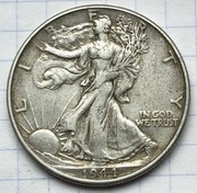 01002 USA 50 centów HALF 1944 srebro ładna 