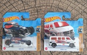 Zestaw 2 Hot Wheels HW race team mod rod TH TREASURE HUNT dodge van MATTEL