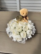 Elegancki flowerbox na I Komunię Świętą