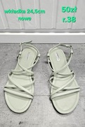 Płaskie sandały damskie - r. 38 / 24,5cm