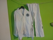 strój kimono dobok taekwondo ITF  góra dół  bdb stan biały 175 cm L