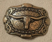 Klamra Sprzączka fo paska myśliwskiego Hodowcy Bydła Farmera. Buhaj Rodeo.