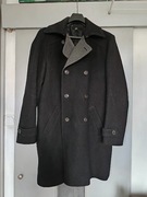 Wełniany płaszcz dwurzędowy H&M, rozm. 54