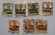 Niemcy Bawaria Mi 136-137, 139, 143-144  Germania Freistaat Bayern 1919 