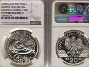 20 ZŁ JASZCZURKA ZIELONA 2009 NGC PF70 ! MAX IDEAŁ OKAZJA