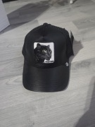 Czapeczka z ekoskórą regulowana