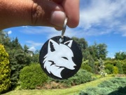 Okrągły brelok do kluczy Sweet Fox / Słodki Lis !!!