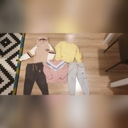 Bluzy, spodnie dresowe r.104