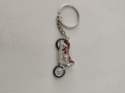 Brelok zawieszka motor metalowy długość 5  cm 